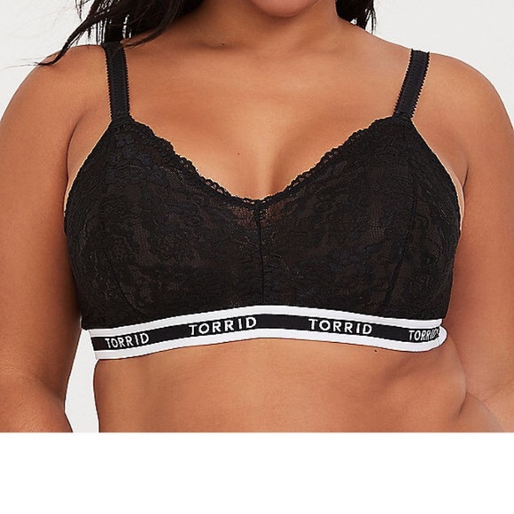 torrid Other - Black Lace Torrid Logo Bralette